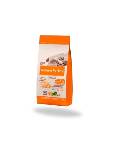 Comida para Gato Esterilizado NATURES VARIETY Selected Pollo 3kg